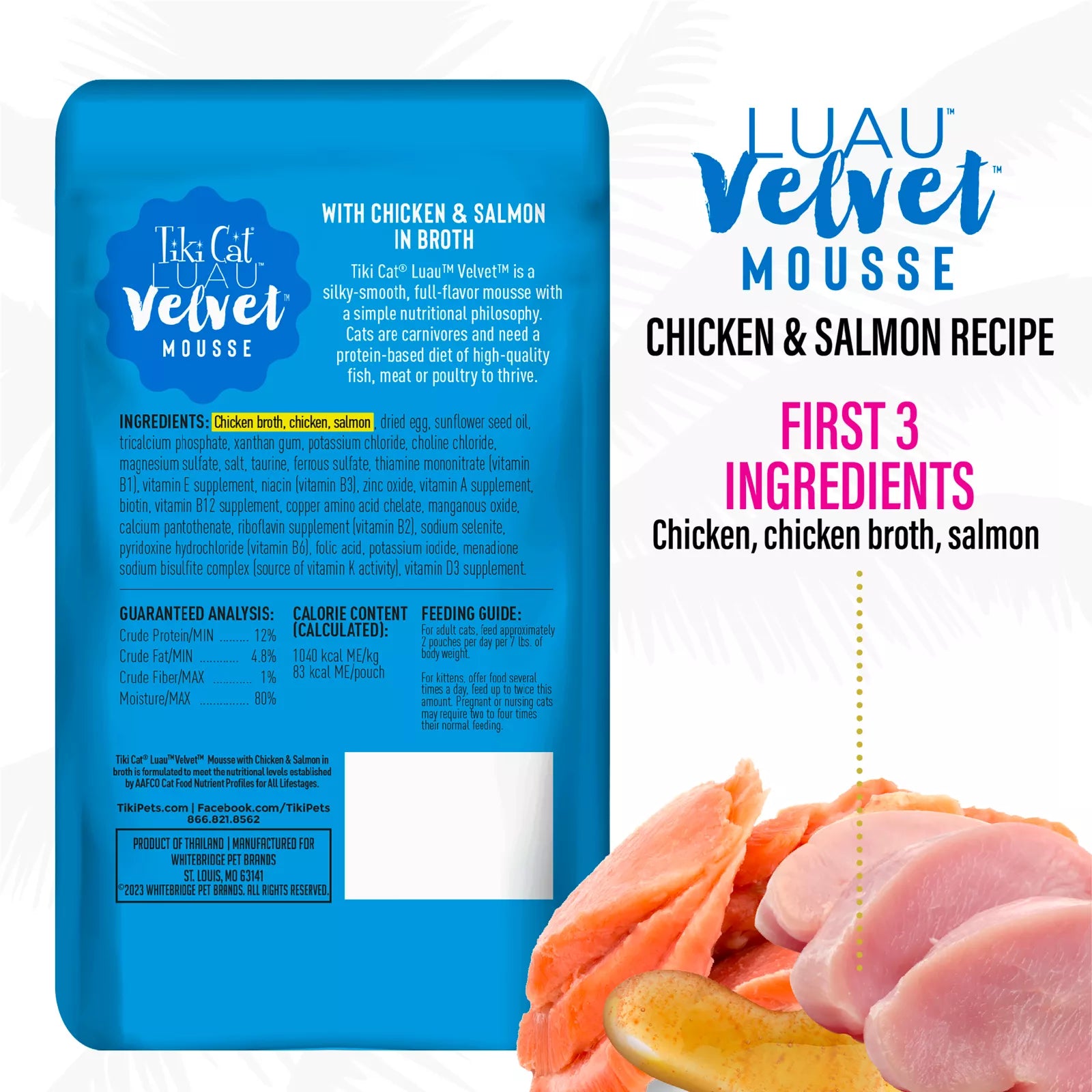 Tiki Cat Velvet Mousse - Chicken & Salmon