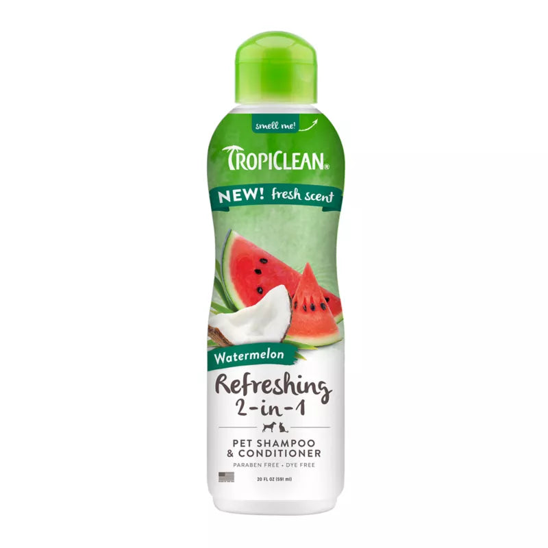TropiClean Watermelon Refreshing 2-in-1 Shampoo&Conditioner - Maokids Pet