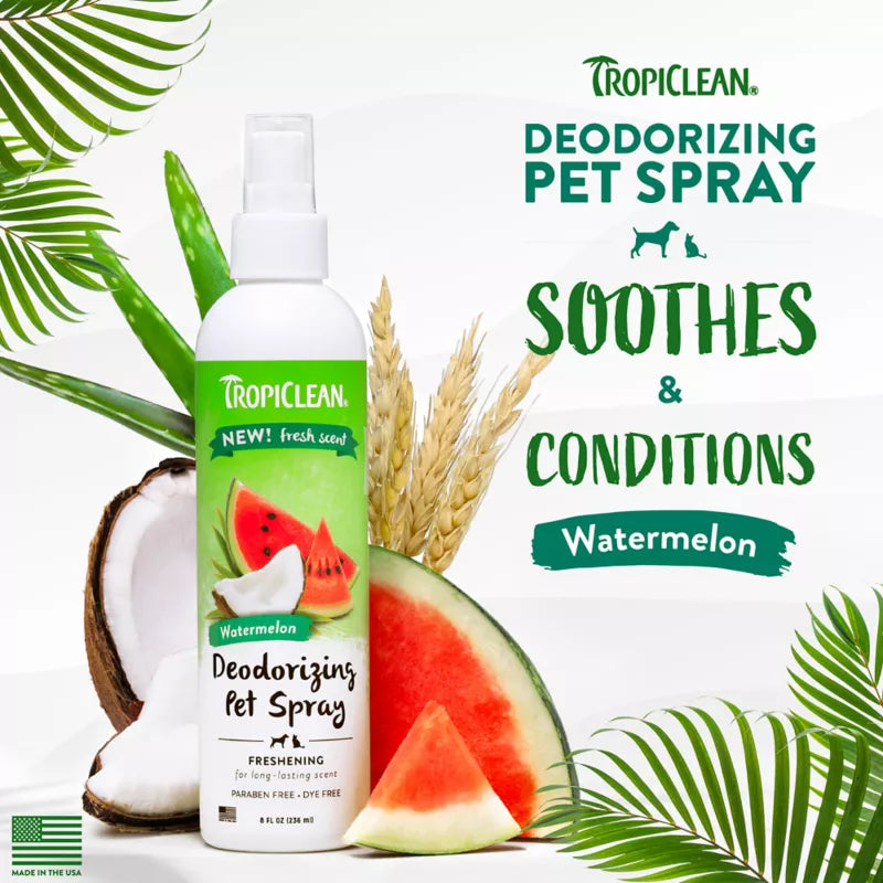 TropiClean Watermelon Deodorizing Spray - Maokids Pet
