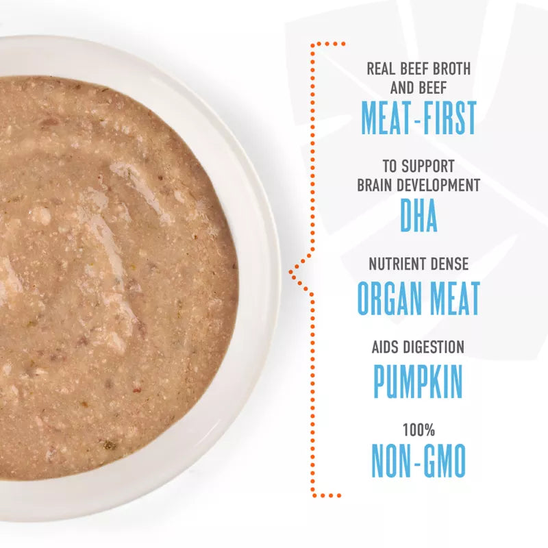Tiki Dog Baby Mousse Puppy Wet Food - Beef Liver & Pumpkin - 3 oz