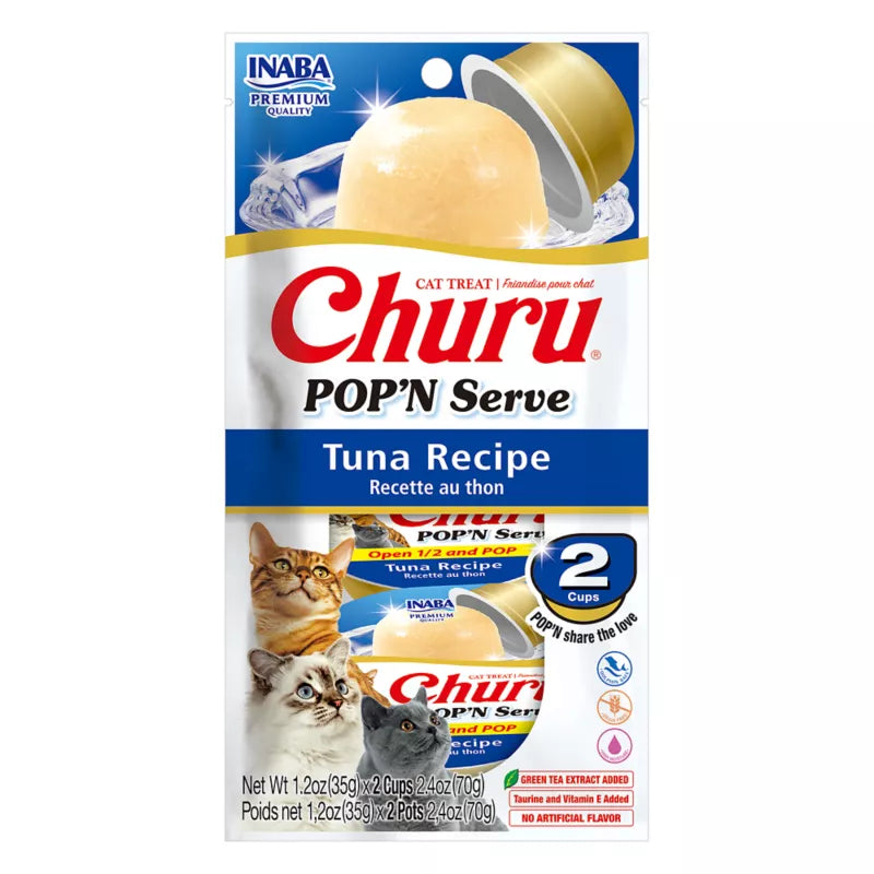Inaba Churu POP'N Serve Cat Treat - Tuna - Maokids Pet