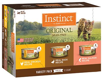 Instinct Original Grain Free Variety Pack Cat 12x3oz - Maokids Pet