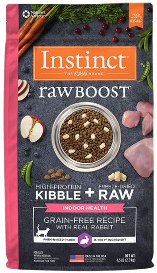 Instinct Raw Boost Grain Free With Real Rabbit Indoor Health Cat - Maokids Pet