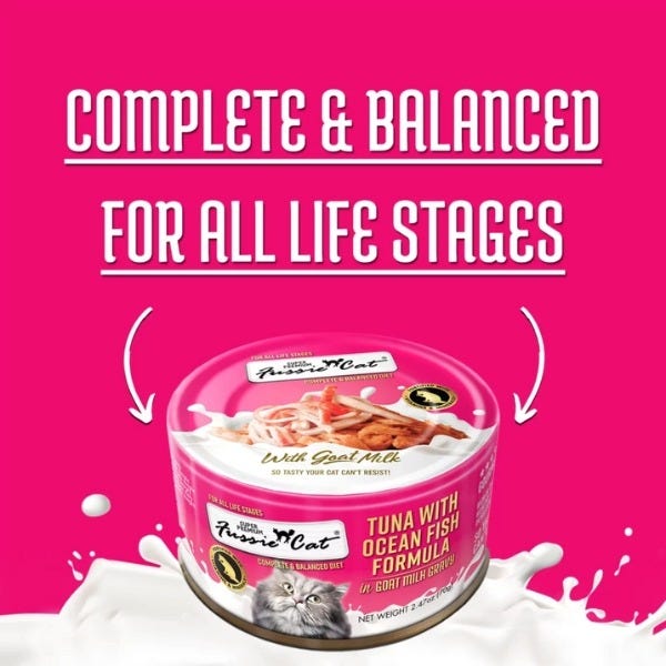 Fussie Cat Tuna with Ocean Fish Formula in Goat Milk Gravy - Maokids Pet