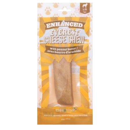 This & That Enhanced Everest Cheese Chews with Peanut Butter Dog Treat - Maokids Pet