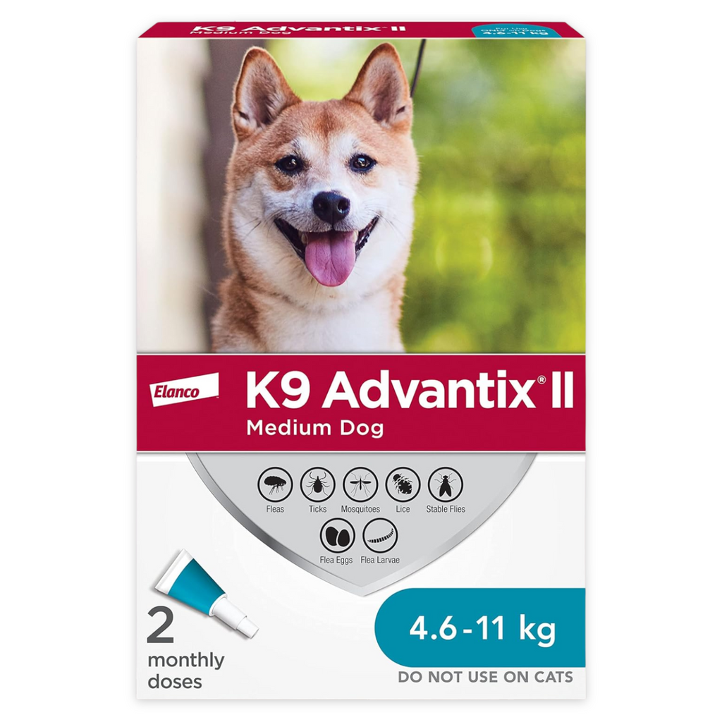 K9 Advantix II Topical Flea & Tick Protection for Medium Dog Breeds - Maokids Pet