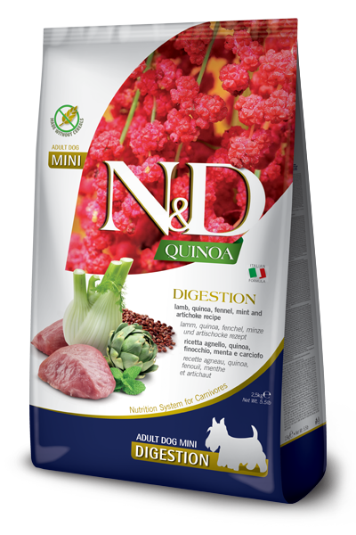 Farmina N&D Quinoa Functional Mini Breed Dog Food - Digestion Lamb - Maokids Pet