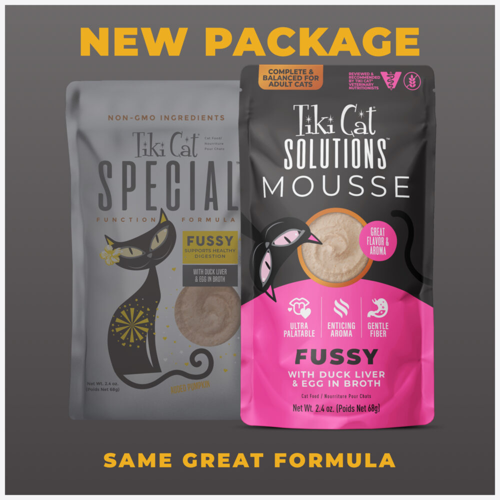 Tiki Cat Solution™ Fussy Duck Liver & Egg Cat Wet Food - 2.4oz