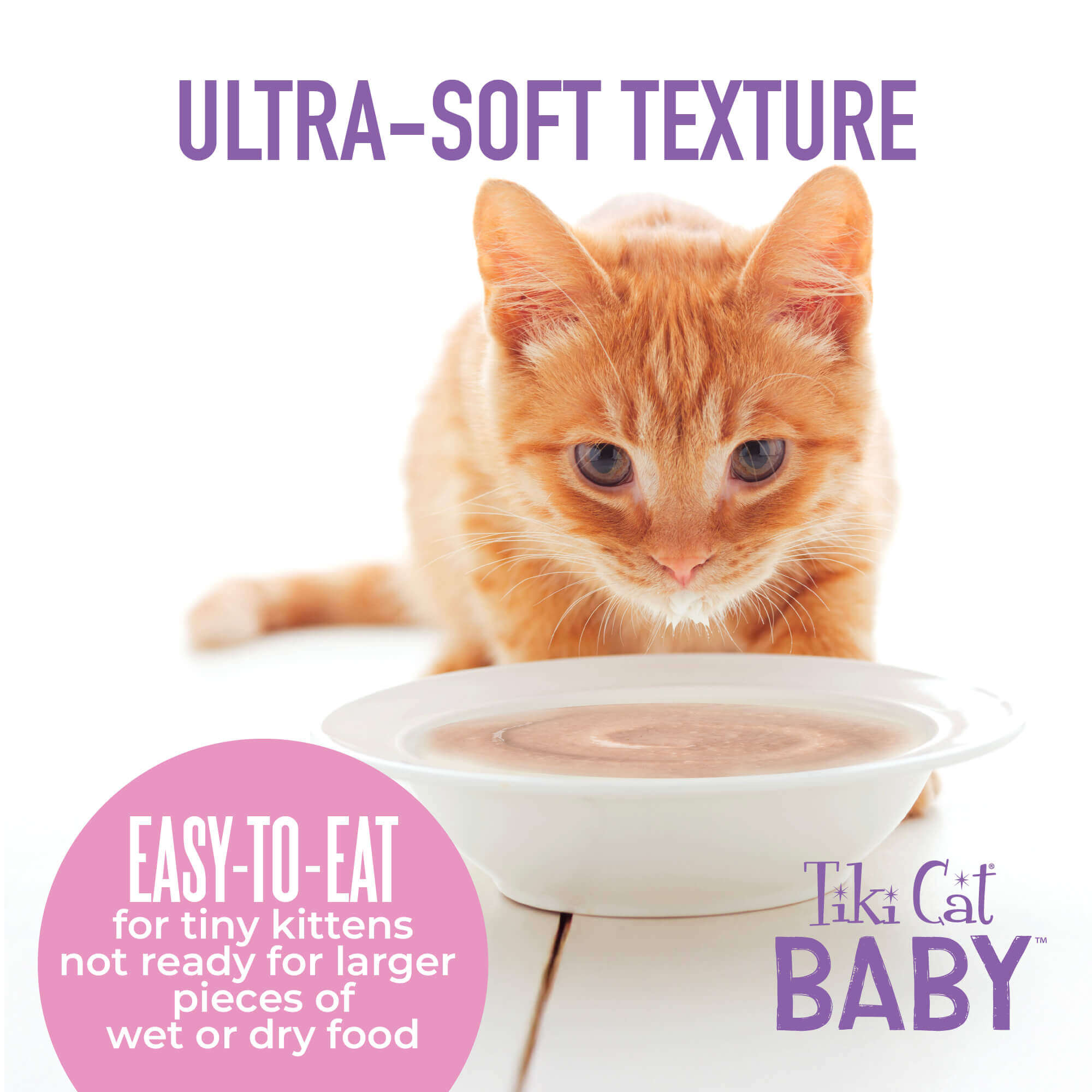 Tiki Cat Baby Weaning Purée Chicken & Chicken Liver Cat Wet Food - 6oz