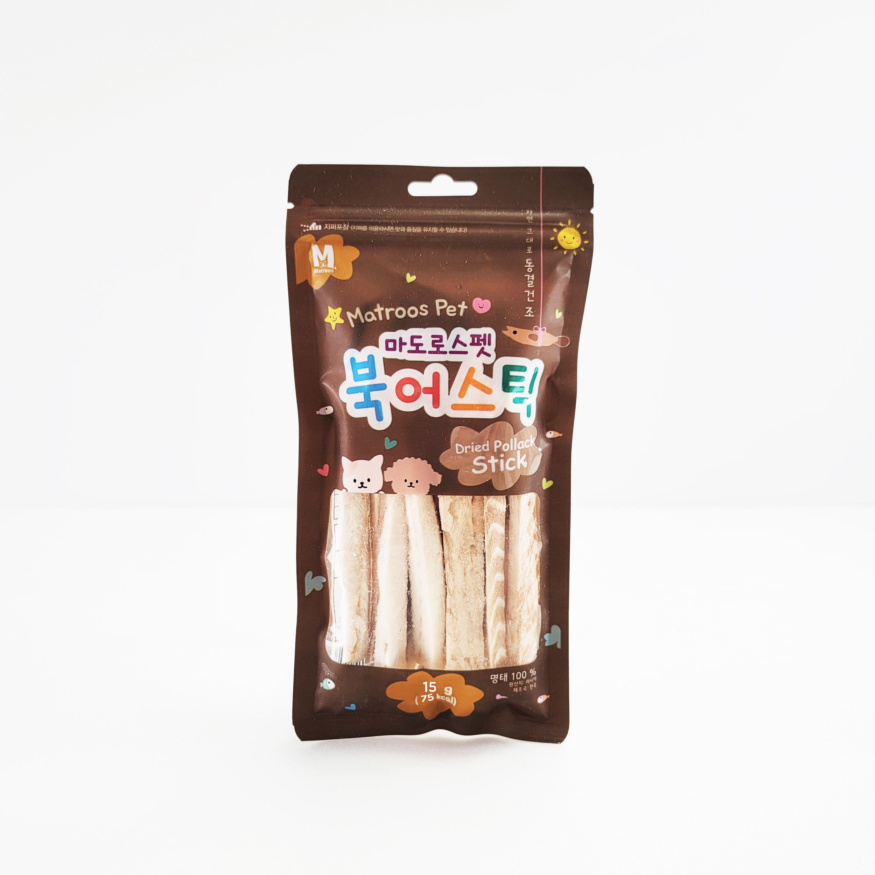 Matroos Freeze Dried Alaska Pollack Treats For Cat & Dog - Maokids Pet