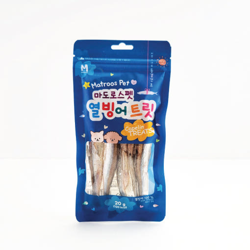 Matroos Freeze Dried Capelin Treats For Cat & Dog - Maokids Pet