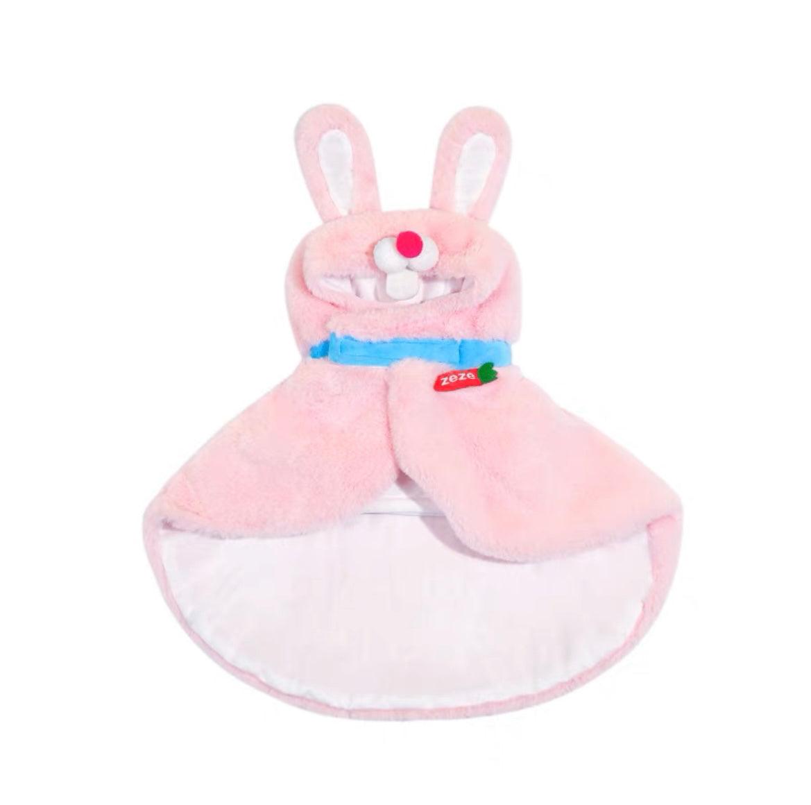 Zeze Fluffy Rabbit-Shaped Pet Cape - Maokids Pet