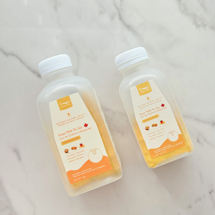 Loopypaws Goat Milk To Go For Cat & Dog - Pumpkin, Turmeric, Mango - 320ml - Maokids Pet