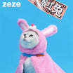 Zeze Fluffy Rabbit-Shaped Pet Cape - Maokids Pet