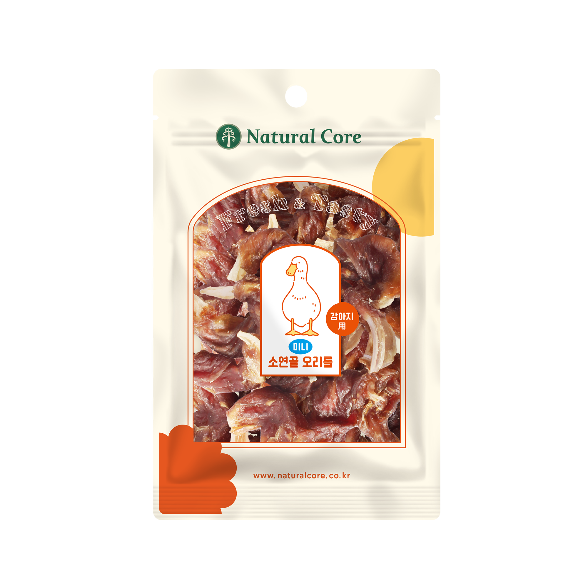 Natural Core Duck Wrapped with Beef Trachea Dog Treats - 60g - Maokids Pet