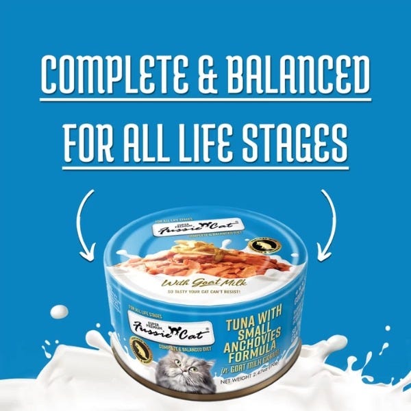 Fussie Cat Tuna with Small Anchovies Formula in Goat Milk Gravy - Maokids Pet