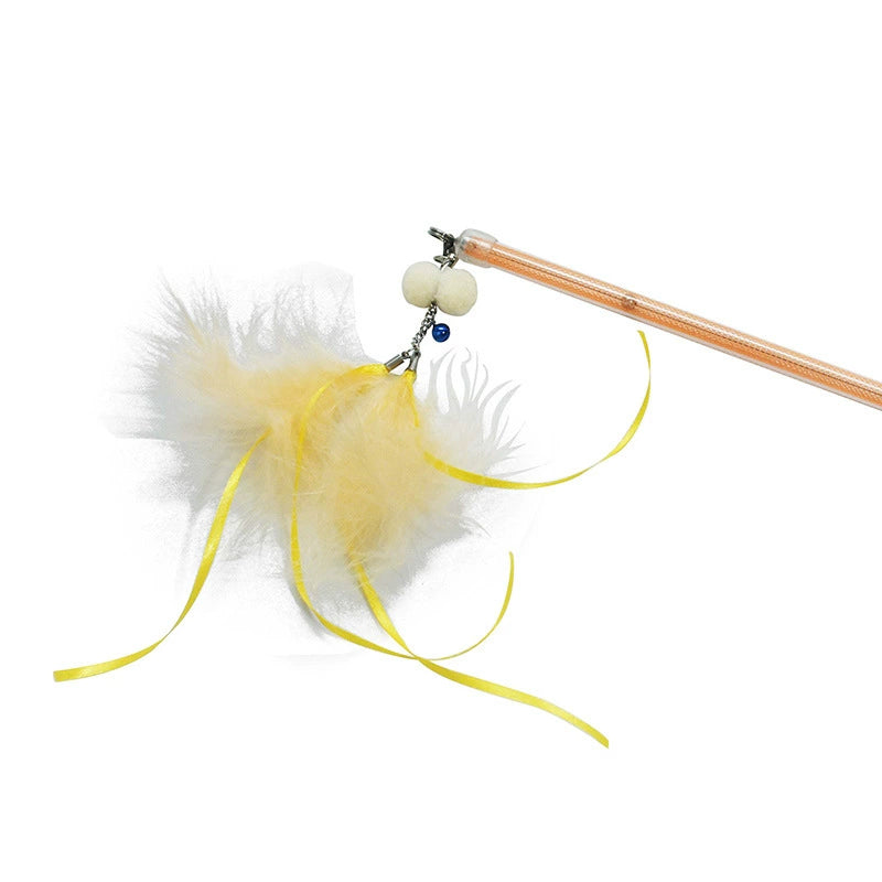 Amy & Carol Feather and Sequin Cat Teaser Wand - Maokids Pet