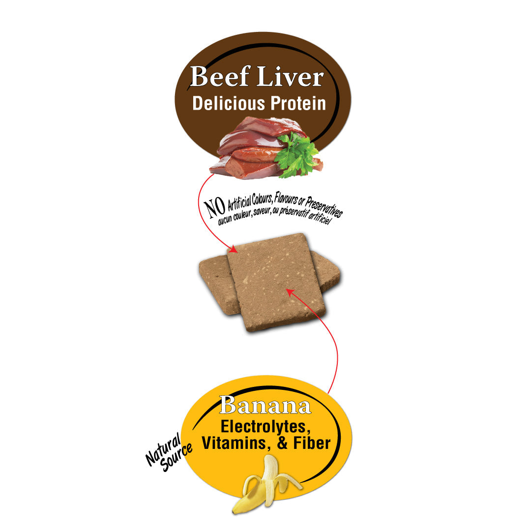 Benny Bullys Beef Liver Plus Banana Dog Treat - 58g