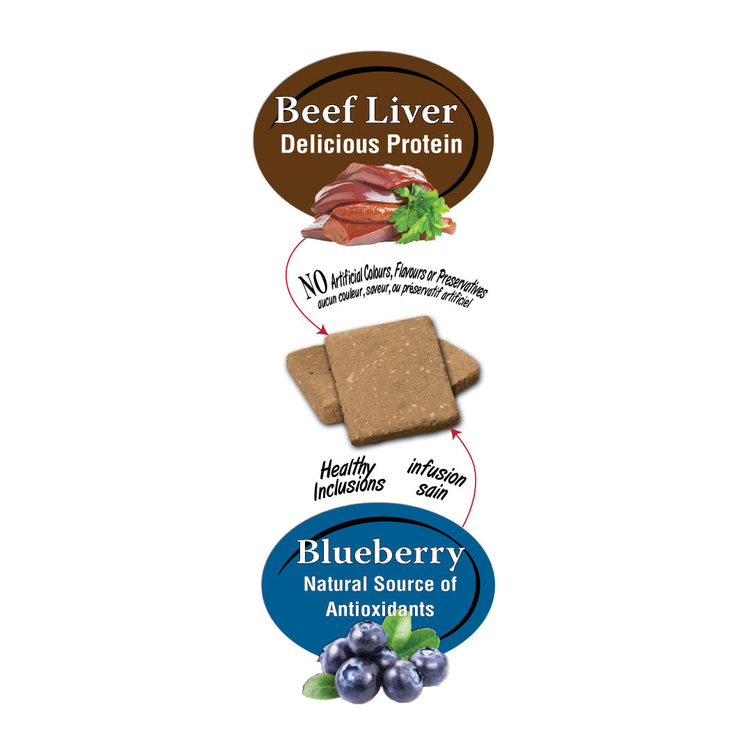 Benny Bullys Beef Liver Plus Blueberry Dog Treat - 58g