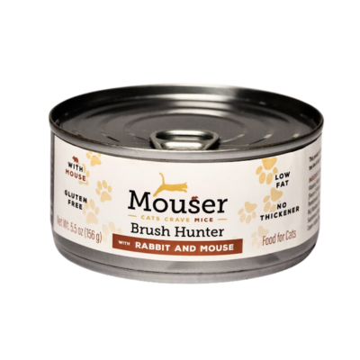 Mouser Brush Hunter Rabbit & Mouse Wet Cat Food - Maokids Pet