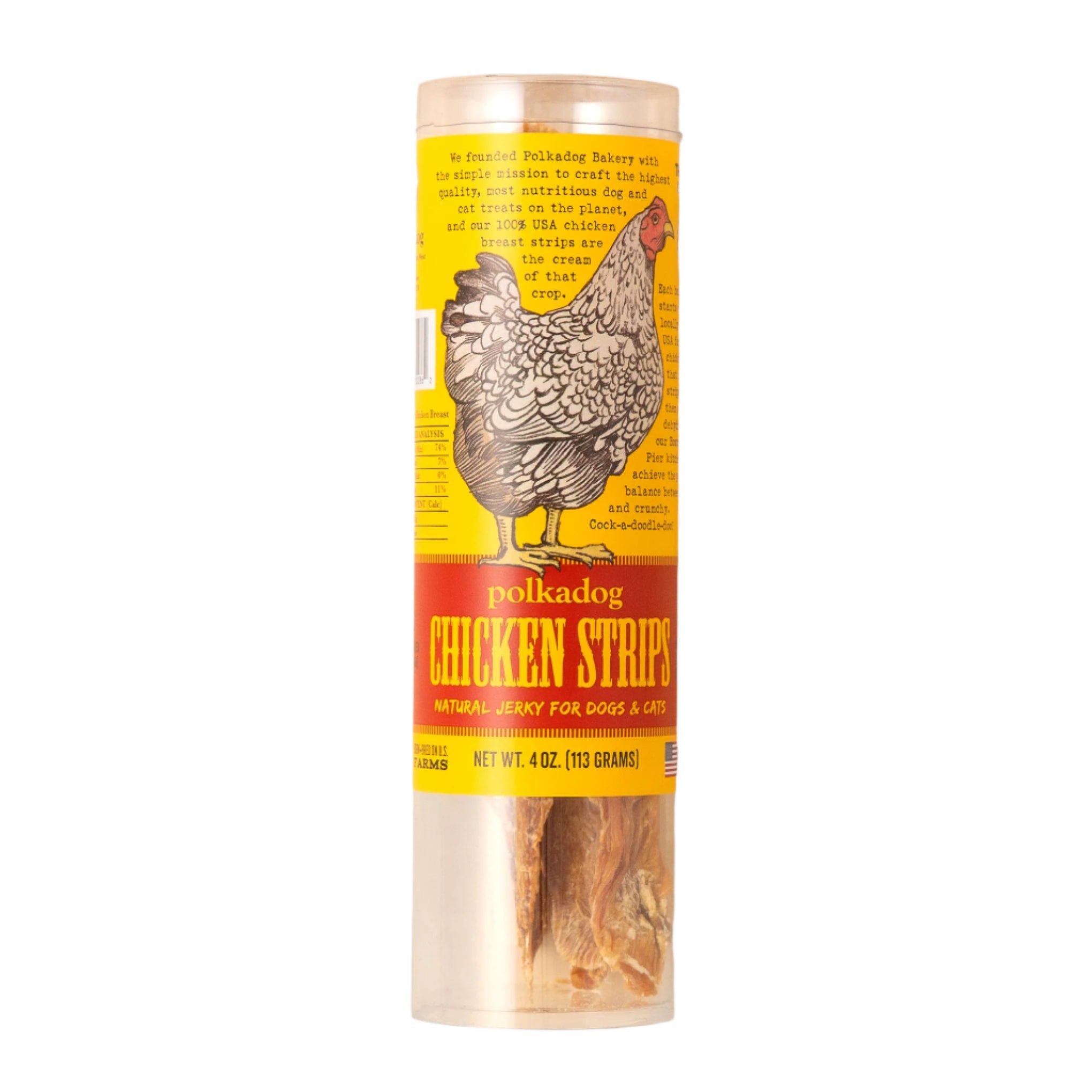 Polkadog Long Chicken Strip Jerky Treats For Dog & Cat