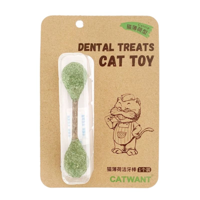 Catwant Catnip Teeth Cleaning Dental Chew Stick For Cat