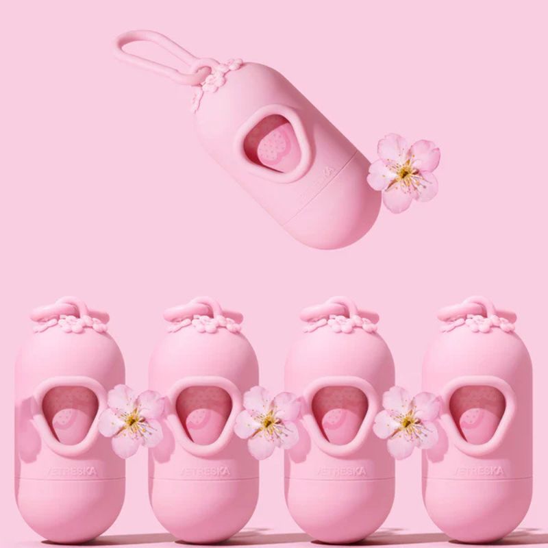 Vetreska Cherry Blossom Pet Poop Bags & Dispenser - Maokids Pet