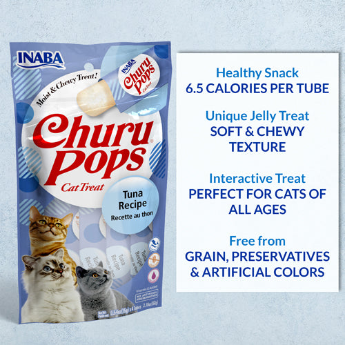 Inaba Churu Pops Cat Treat - Tuna with Chicken Recipe - Maokids Pet