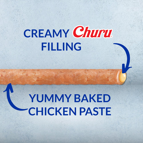Inaba Churu Rolls Dog Treat - Chicken Recipe wraps Chicken with Cheese Recipe - Maokids Pet