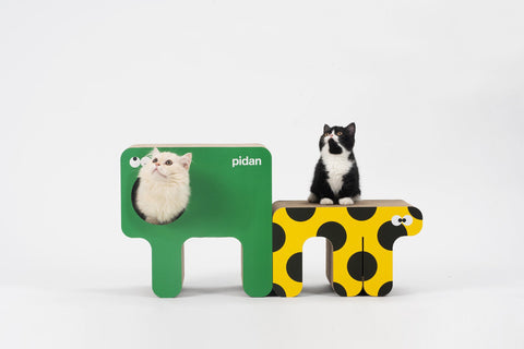 Pidan Stacking Monster Type Cat Scratcher - Set of 2 Pieces - Maokids Pet