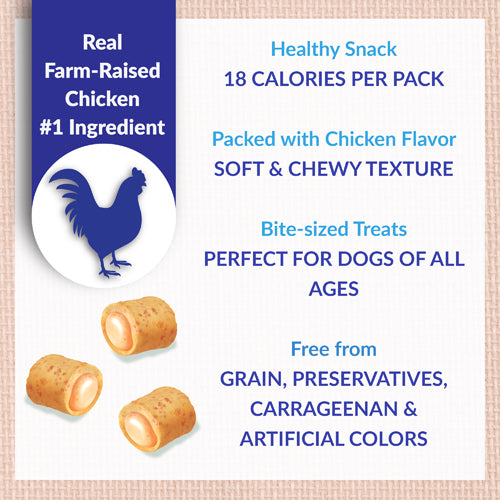 Inaba Churu Fun Bites Dog Treat - Chicken Recipe wraps Chicken with Sweet Potato Recipe - Maokids Pet