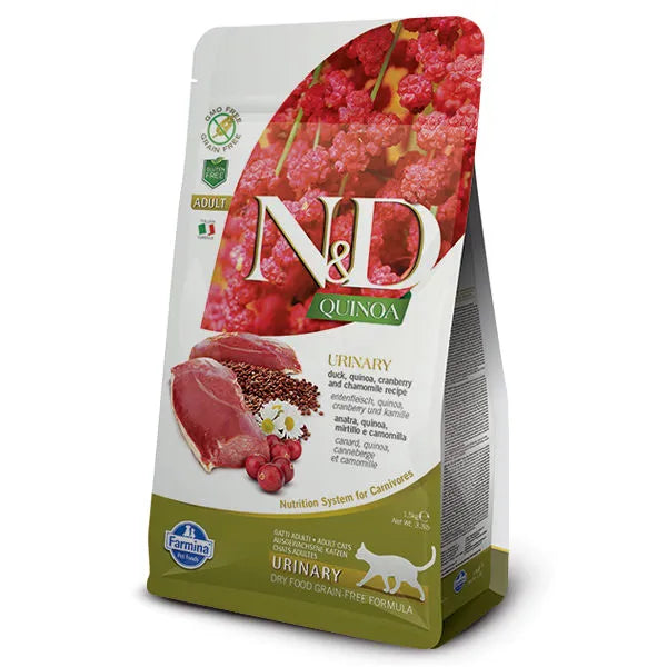 Farmina N&D Quinoa Functional Feline Cat Food - Urinary Duck - Maokids Pet