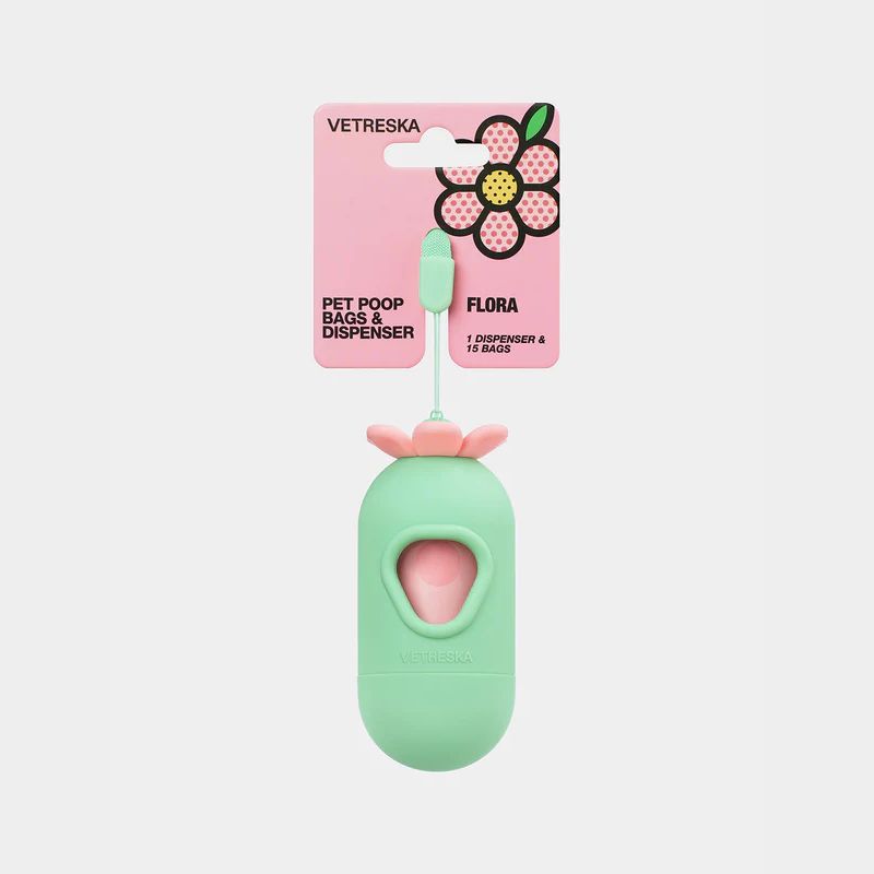 Vetreska Flora Pet Poop Bags & Dispenser - Maokids Pet