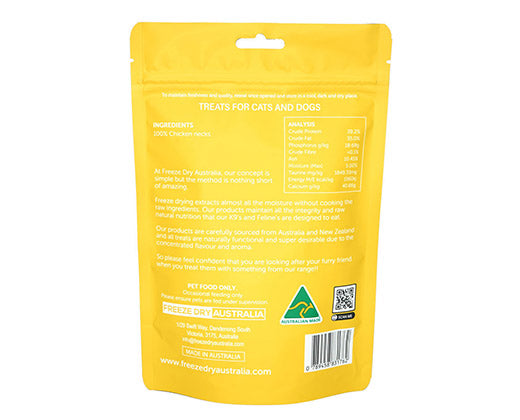 Freeze-Dry Australia's Chicken Necks For Dog & Cat - Maokids Pet