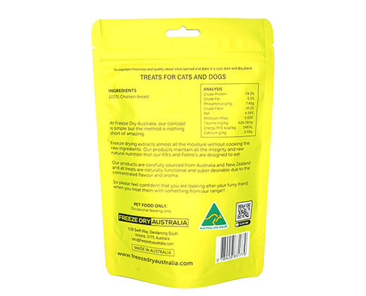 Freeze-Dry Australia's Chicken Breast Chunks For Dog & Cat - Maokids Pet