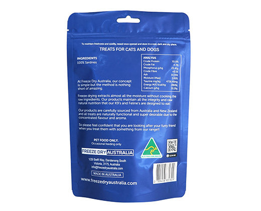 Freeze-Dry Australia's Raw Sardines For Dog & Cat - Maokids Pet