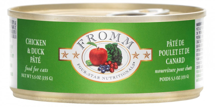 Fromm Four Star Wet Cat Food - Chicken & Duck Pâté 5.5oz - Maokids Pet