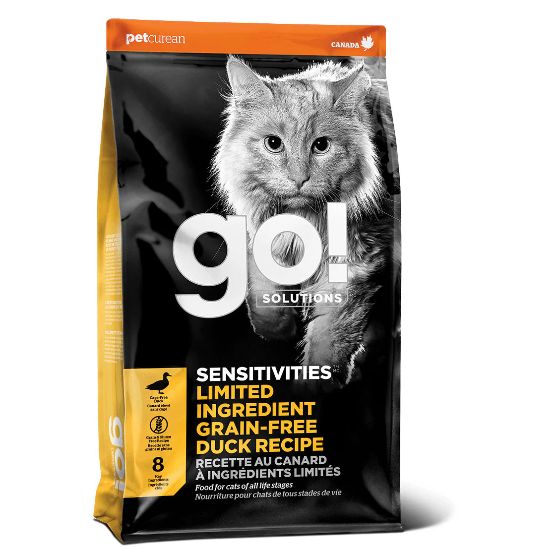 Go! Sensitivities Limited Ingredient Grain Free Duck recipe for cats - Maokids Pet