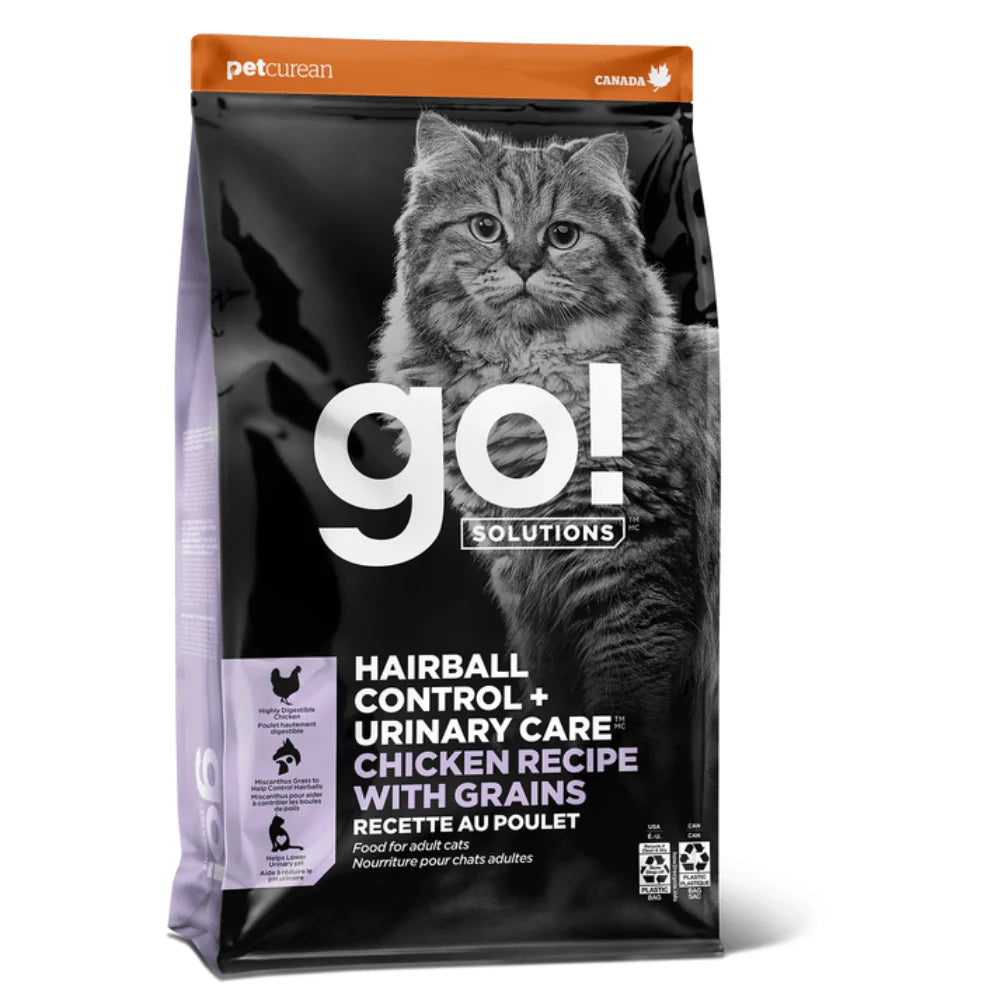 Go! Hairball Control + Urinary Care Chicken Dry Cat Food with Grains - Maokids Pet