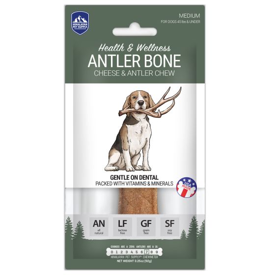 Himalayan Dog Chew Antler Medium Bone Dog Treat - Maokids Pet