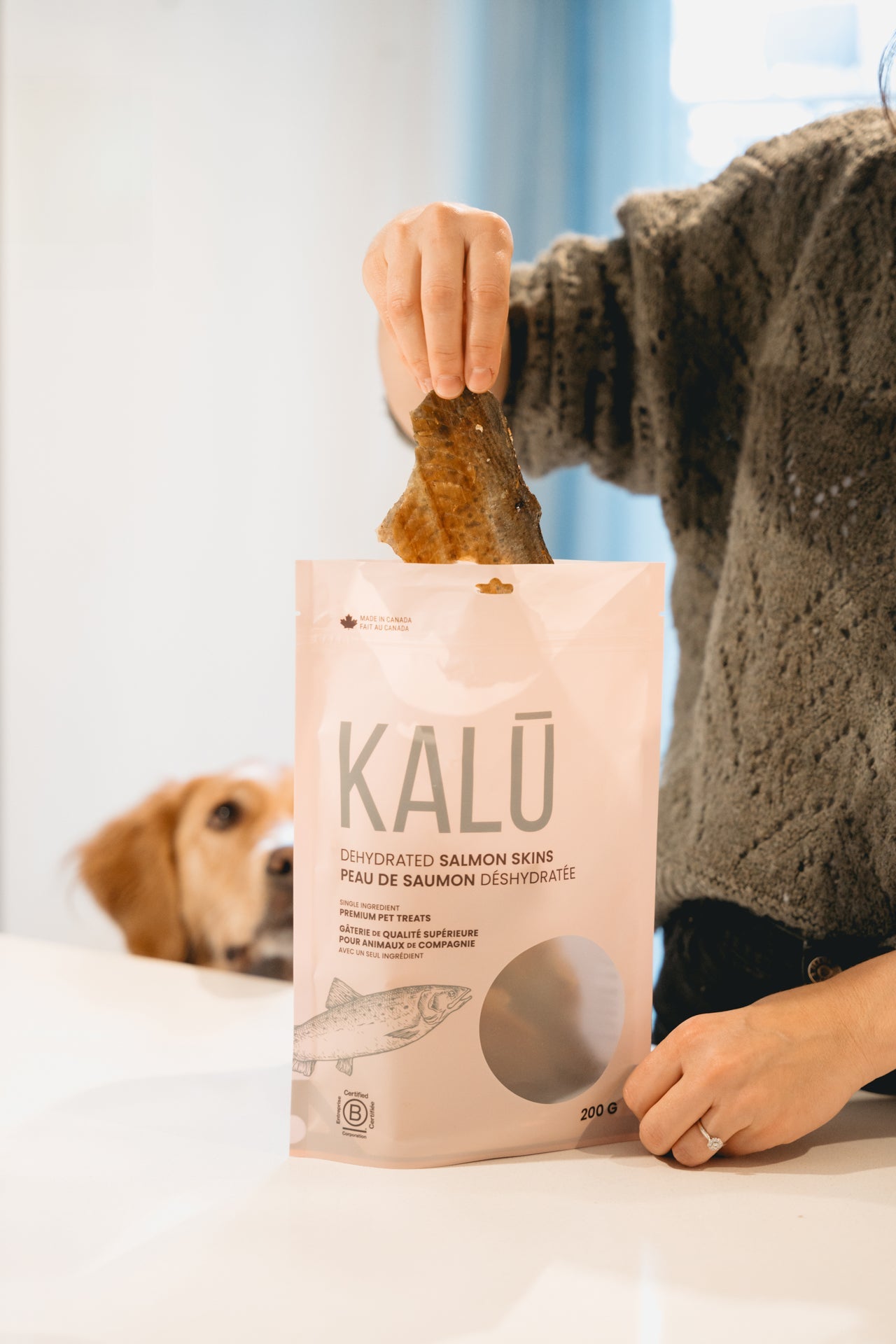 KALU Dehydrated Salmon Skins For Dog & Cat