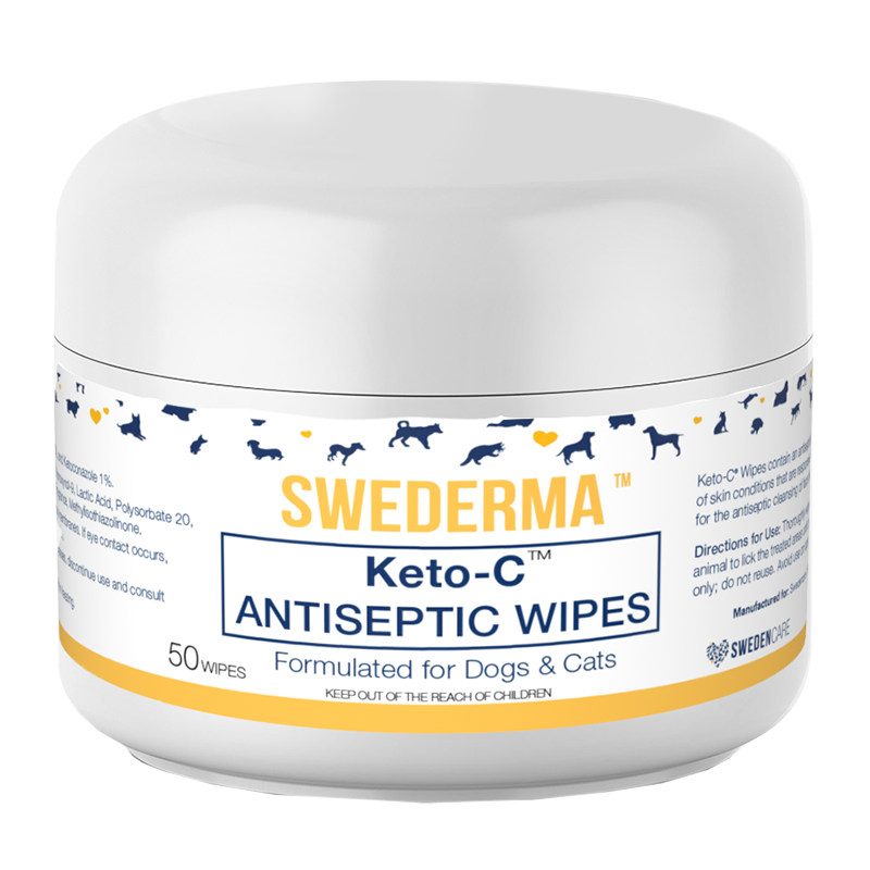 Swederma KETO-C Wipes For Dog & Cat - 50ct