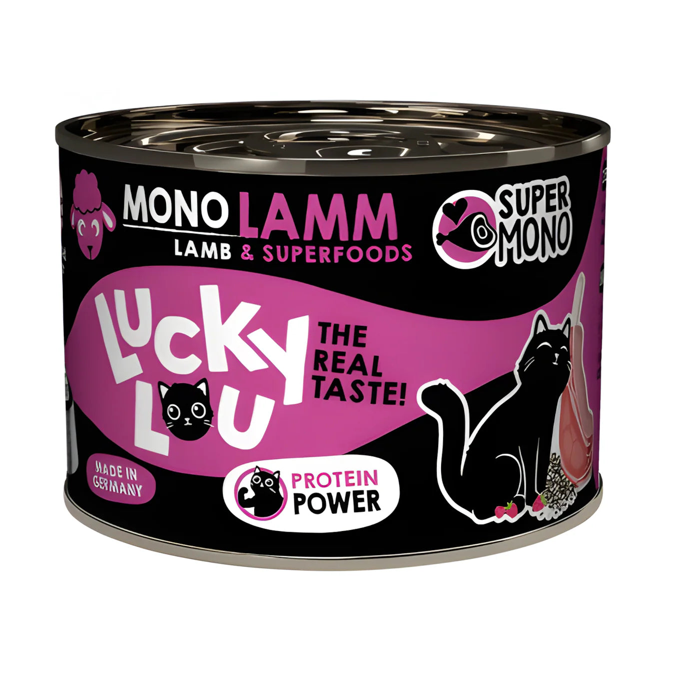 LuckyLou SuperMono Single Ingredient - Lamb with Raspberry & Chia Seeds