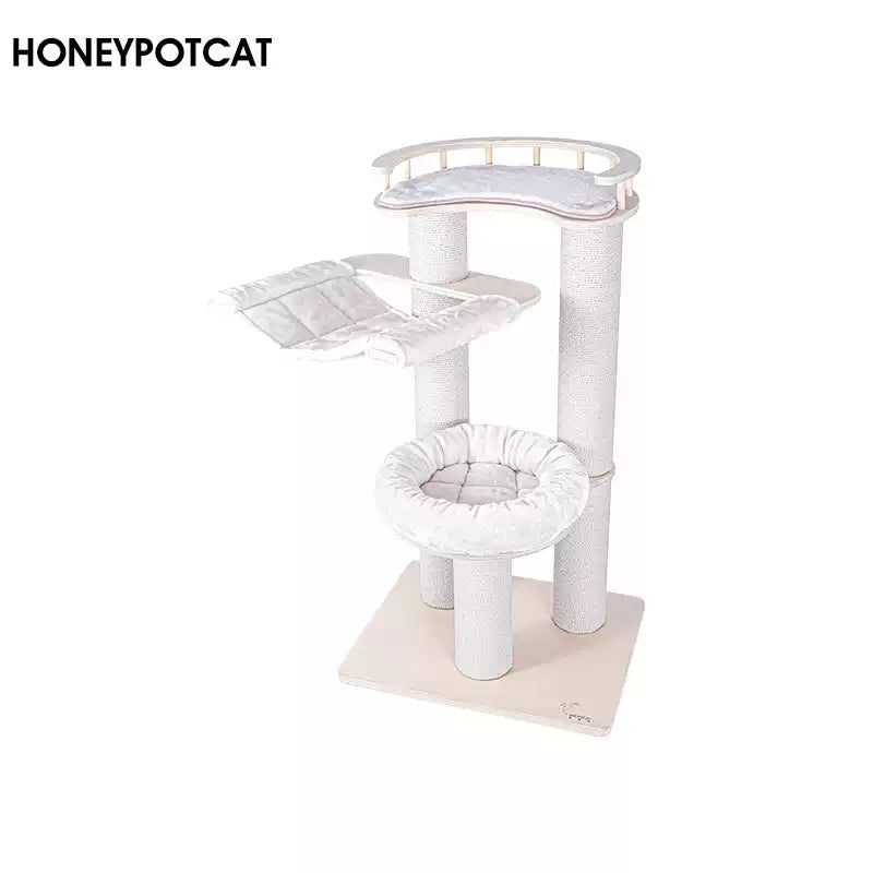 Honeypot Solid Wood Cat Tree - 127cm - Maokids Pet
