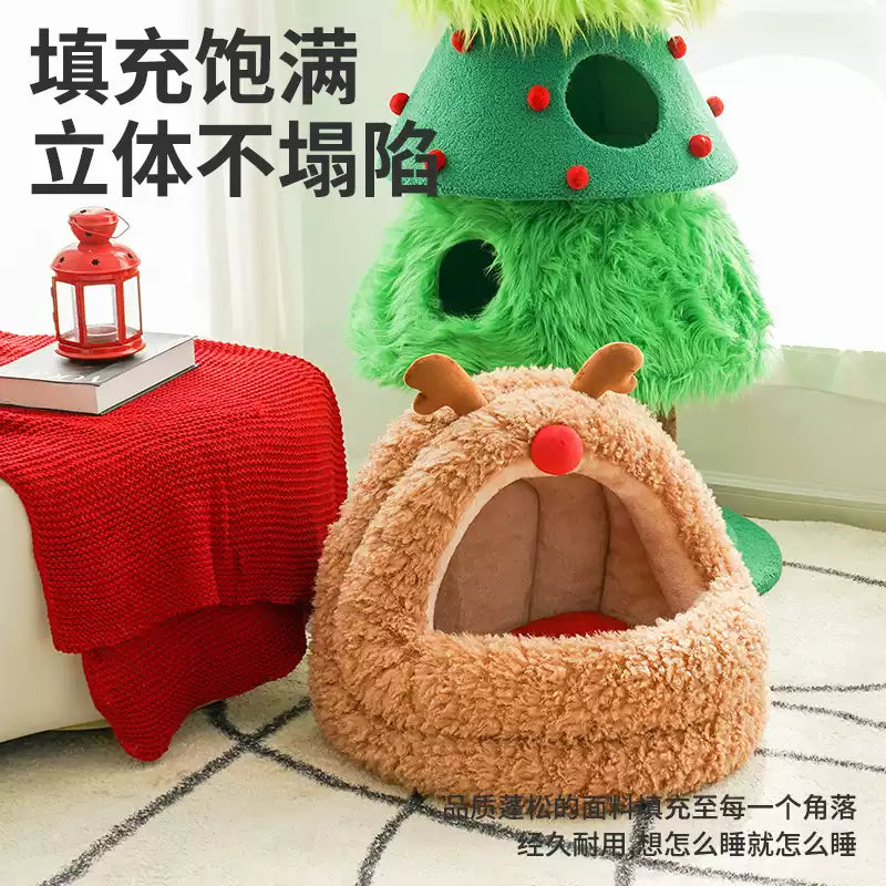 Zeze Reindeer Mongolian Yurt Cat Bed