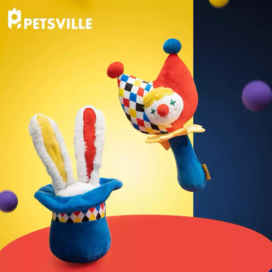 Petsville Circus Series - Plush/Shake Toy with Sound For Dog - Maokids Pet