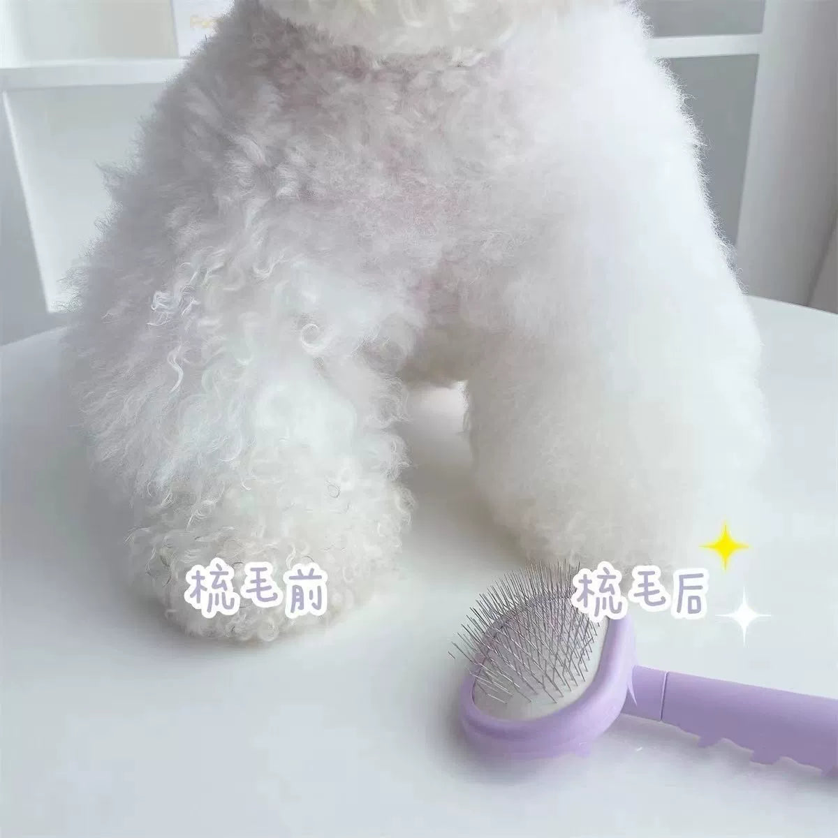 Telate Macaron Mini Pet Brush - Gentle Detangling & Daily Grooming