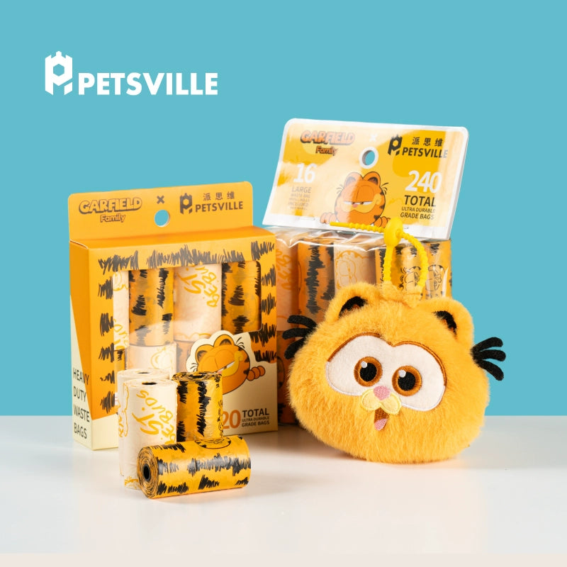 Petsville Garfield Poop Bag Set For Dog - Maokids Pet