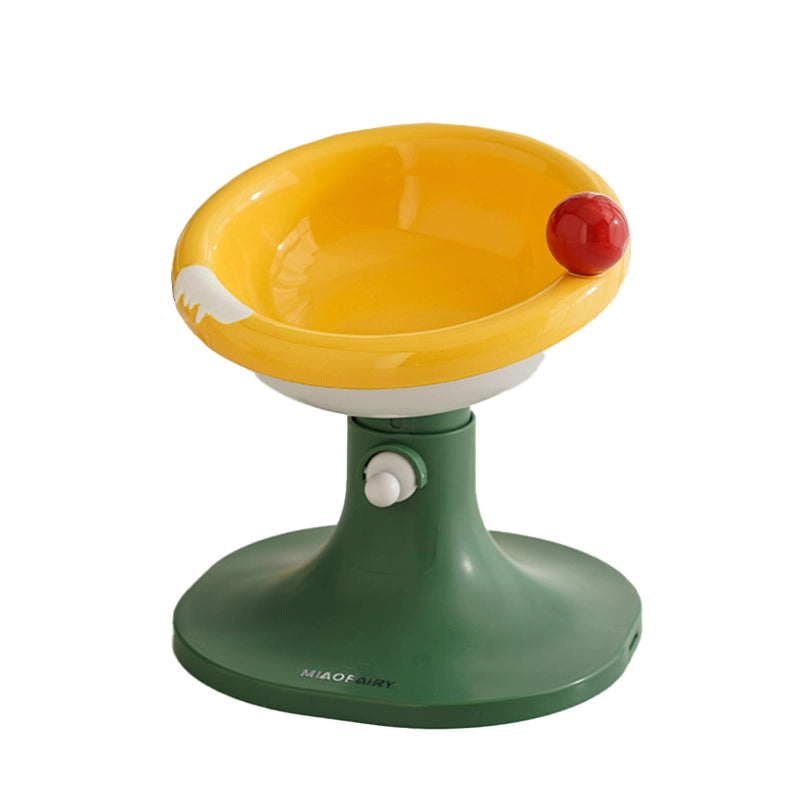 Miaofairy Adjustable Ceramic Pet Bowl - Ice Cream Style