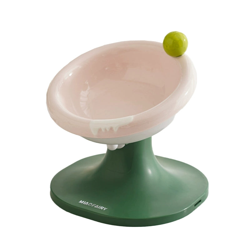 Miaofairy Adjustable Ceramic Pet Bowl - Ice Cream Style
